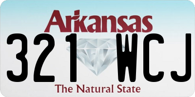 AR license plate 321WCJ