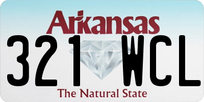 AR license plate 321WCL