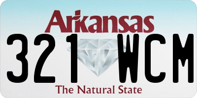 AR license plate 321WCM