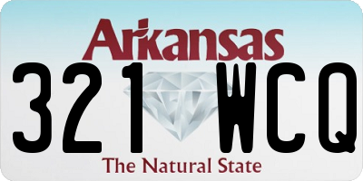 AR license plate 321WCQ