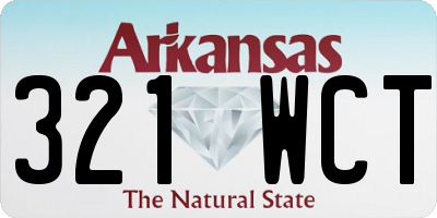 AR license plate 321WCT