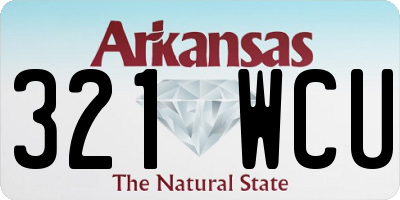 AR license plate 321WCU