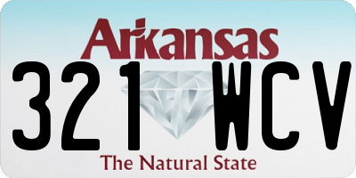 AR license plate 321WCV
