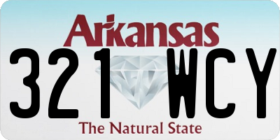 AR license plate 321WCY