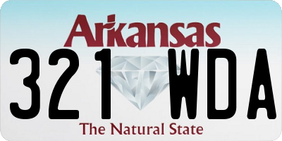 AR license plate 321WDA