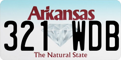 AR license plate 321WDB