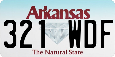 AR license plate 321WDF