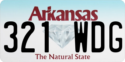 AR license plate 321WDG