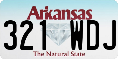 AR license plate 321WDJ
