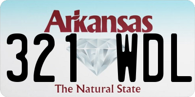 AR license plate 321WDL