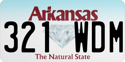 AR license plate 321WDM