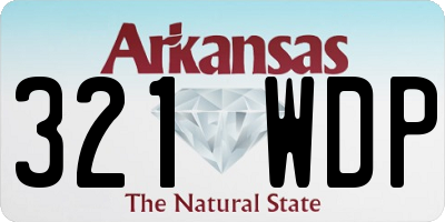 AR license plate 321WDP
