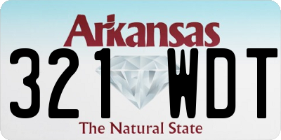 AR license plate 321WDT