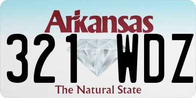 AR license plate 321WDZ