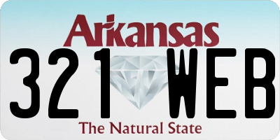 AR license plate 321WEB