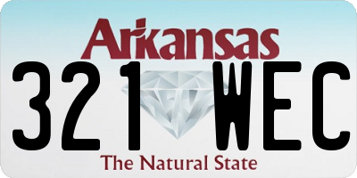 AR license plate 321WEC