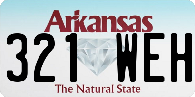 AR license plate 321WEH