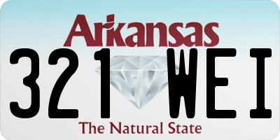 AR license plate 321WEI