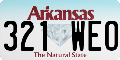 AR license plate 321WEO