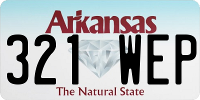 AR license plate 321WEP