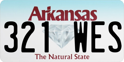 AR license plate 321WES