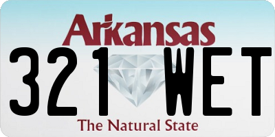 AR license plate 321WET