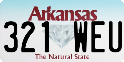AR license plate 321WEU