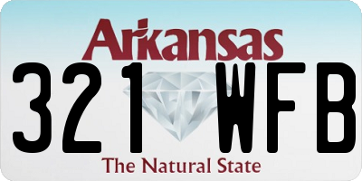 AR license plate 321WFB