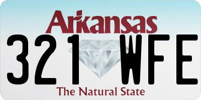 AR license plate 321WFE