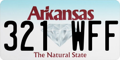 AR license plate 321WFF