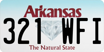 AR license plate 321WFI