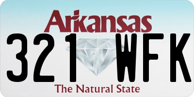 AR license plate 321WFK