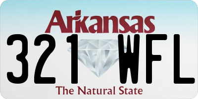 AR license plate 321WFL