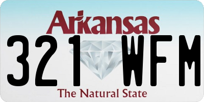 AR license plate 321WFM