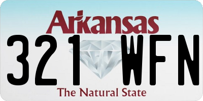 AR license plate 321WFN