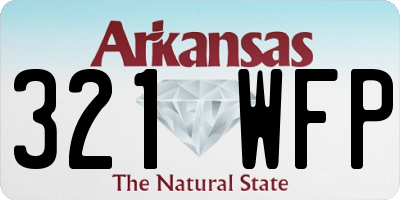 AR license plate 321WFP