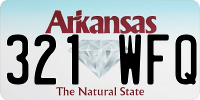 AR license plate 321WFQ