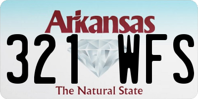 AR license plate 321WFS
