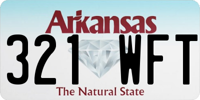 AR license plate 321WFT
