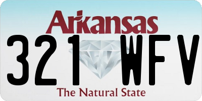 AR license plate 321WFV