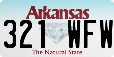 AR license plate 321WFW