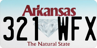AR license plate 321WFX