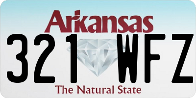 AR license plate 321WFZ