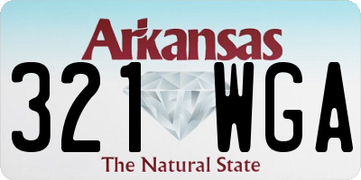 AR license plate 321WGA
