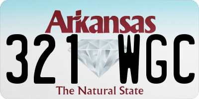 AR license plate 321WGC