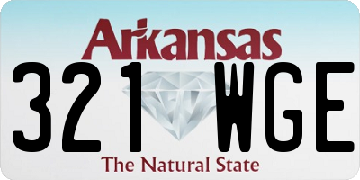 AR license plate 321WGE