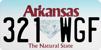 AR license plate 321WGF