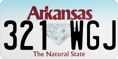 AR license plate 321WGJ