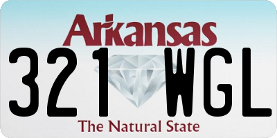 AR license plate 321WGL