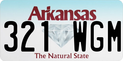 AR license plate 321WGM